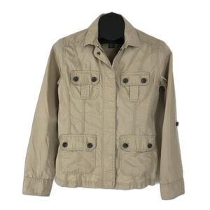 Eddie Bauer Utility Jacket Women's XS Roll Tabs Lightweight Outdoor Chore Field